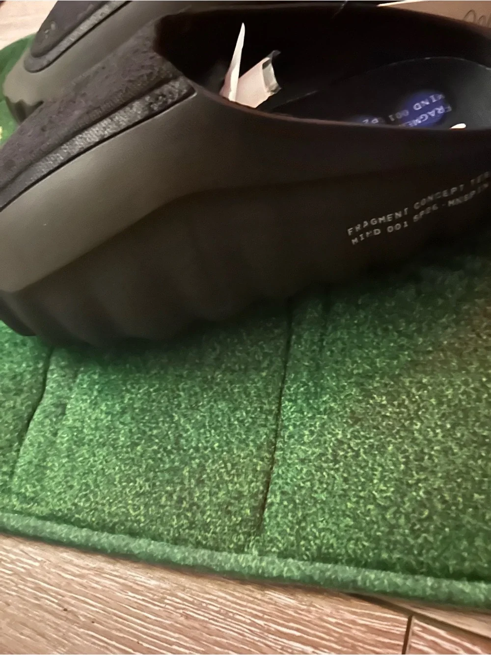 Men's Nike Mind 001 Fragment Black Slip-On Pregame- Waterproof Comfort